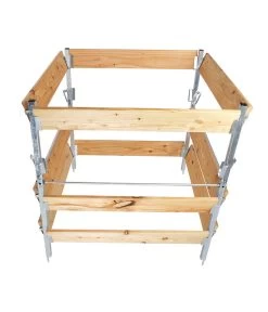 Bellissa Holz-Komposter -Garten & Außenbereich 1607845 WE DE 008 bellissaKomposterHolzMetall90x90x90cm