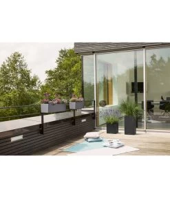 LECHUZA® Kunststoff-Kasten Balconera Stone -Garten & Außenbereich 2182640 2182699 4318606 WE MO 001 LechuzaCantoStoneBlumentopfBlumenkuebelPflanztopf