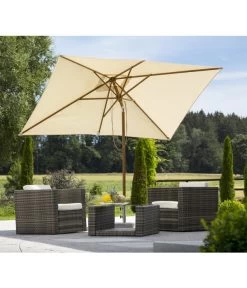 Schneider Classics Sonnenschirm Malaga, Rechteckig, Ca. B300/T200 Cm -Garten & Außenbereich 2452308 WE MO 001 Malaga200x300