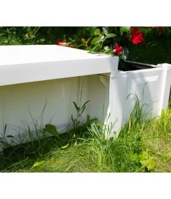 KHW Kunststoff-Gartenbank Berlin -Garten & Außenbereich 2547339 WE DE 003 BankBerlinweiss