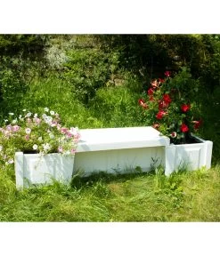 KHW Kunststoff-Gartenbank Berlin -Garten & Außenbereich 2547339 WE MO 001 BankBerlinweiss