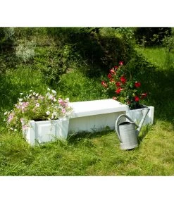 KHW Kunststoff-Gartenbank Berlin -Garten & Außenbereich 2547339 WE MO 002 BankBerlinweiss