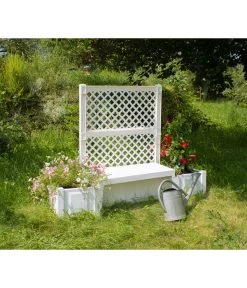 KHW Kunststoff-Gartenbank Kopenhagen -Garten & Außenbereich 2547511 WE MO 004 BankKopenhagenweiss