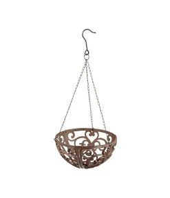 Dehner Gusseisen-Hängeampel Katalonien Mit Kokoseinlage, Rund, Rost, Ca. Ø30/H15 Cm 8 Dehner Gusseisen-Hängeampel Katalonien Mit Kokoseinlage, Rund, Rost, Ca. Ø30/H15 Cm -Garten & Außenbereich 2745461 BildD 001 HaengeampelBasketHangingbasket30Cm