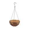 Dehner Gusseisen-Hängeampel Katalonien Mit Kokoseinlage, Rund, Rost, Ca. Ø30/H15 Cm