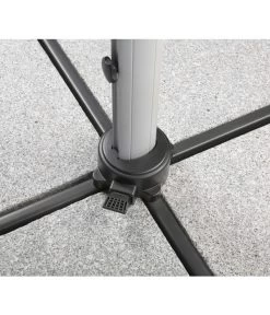 Schneider Premium Ampelschirm Monaco, Granitgrau, Quadratisch, Ca. B300/T300 Cm -Garten & Außenbereich 2887982 WE DE 007 SchirmMOnaco300x300