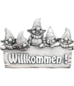 Denscho Willkommen-Schild Zwerge