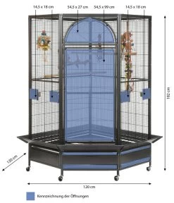 Montana Vogelvoliere Denver II, Antik -Garten & Außenbereich 3039435 WE BG 001 NEUPPVoliereDenver2Antik