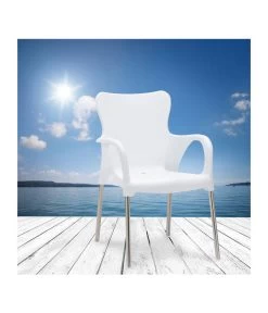 Best Alu-Stapelsessel Maui, 4er Set -Garten & Außenbereich 3046851 WE MO 001 4erStapelsesselMauiWeiss