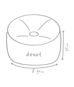 Outbag Outdoor-Sitzsack Donut Plus -Garten & Außenbereich 3472917 WE DE 002 DonutPlusAnthrazit