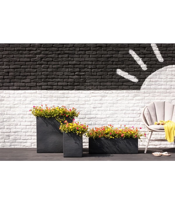 Dehner Kunststoff-Raumtrenner Palermo, Rechteckig, Anthrazit, Ca. B60/H60/T26 Cm 3 Dehner Kunststoff-Raumtrenner Palermo, Rechteckig, Anthrazit, Ca. B60/H60/T26 Cm – Bild 3