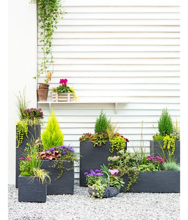 Dehner Kunststoff-Raumtrenner Palermo, Rechteckig, Anthrazit, Ca. B60/H60/T26 Cm 2 Dehner Kunststoff-Raumtrenner Palermo, Rechteckig, Anthrazit, Ca. B60/H60/T26 Cm – Bild 2