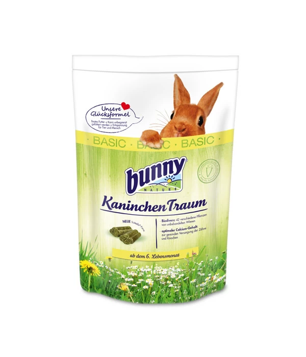 Bunny® NATURE Kaninchenfutter KaninchenTraum BASIC 1 Bunny® NATURE Kaninchenfutter KaninchenTraum BASIC