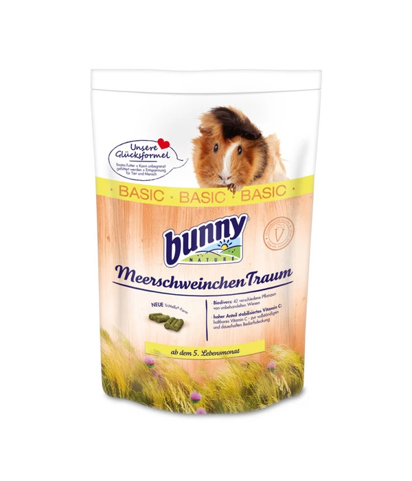 Bunny® NATURE Meerschweinchenfutter MeerschweinchenTraum BASIC 1 Bunny® NATURE Meerschweinchenfutter MeerschweinchenTraum BASIC