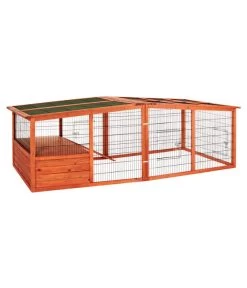 Trixie Freigehege XL Für Kaninchen -Garten & Außenbereich 3867058 BildD 004 TrixieFreigehegeXlFuerKaninchenFreigehXl240X79x116Hol