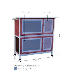 Dehner Kaninchenstall Landhaus, Ca. B114/H116/T57 Cm 12 Dehner Kaninchenstall Landhaus, Ca. B114/H116/T57 Cm -Garten & Außenbereich 4050639 WE BG 001 DehnerKaninchenstallLandhausMGN