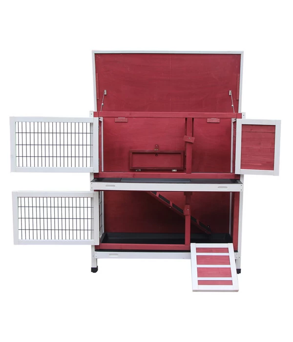 Dehner Kaninchenstall Landhaus, Ca. B114/H116/T57 Cm 5 Dehner Kaninchenstall Landhaus, Ca. B114/H116/T57 Cm – Bild 5