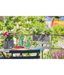 LECHUZA® BALCONISSIMA Color, All-in-One-Set, Ca. B40/H14/T14 Cm -Garten & Außenbereich 4065538 PR MO 004 Balconissima40Anthrazit