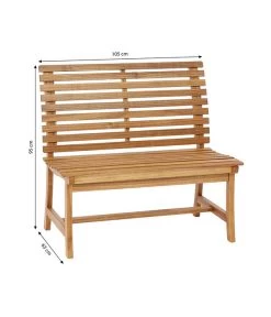 Dehner Akazienbank Paisley, 2-Sitzer -Garten & Außenbereich 4069167 WE BG 001 AkazienbankPaisley