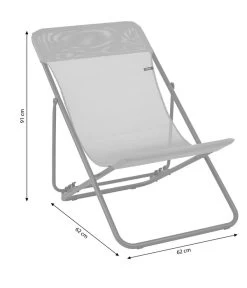 Lafuma Liegestuhl Maxi Transat, Batyline® -Garten & Außenbereich 4070017 WE BG 001 LafumaMaxiTransatLac