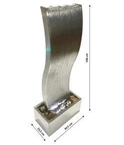 Dehner Edelstahl-Gartenbrunnen Curve, Ca. H108 Cm -Garten & Außenbereich 4071569 WE DE 001 DehnerEdelstahlGartenbrunnenCurveOutdoorbrunnenTerasse