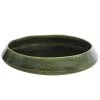 Dehner Keramik-Schale Linn, Rund, Dunkelgrün, Ca. Ø34 Cm
