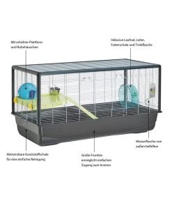 SAVIC Nagerheim Hamster Plaza, Ca. B100/H50/T50 Cm -Garten & Außenbereich 4144952 WE IG 003 SavicHamsterPlazaKd