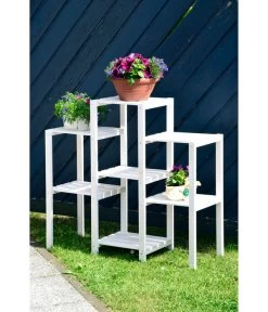 Dobar Blumenregal 7-flächig, 31 X 97 X 87 Cm, Weiß 7 Dobar Blumenregal 7-flächig, 31 X 97 X 87 Cm, Weiß -Garten & Außenbereich 4154944 WE MO 002 Blumenregal7flaechigWeissDobar