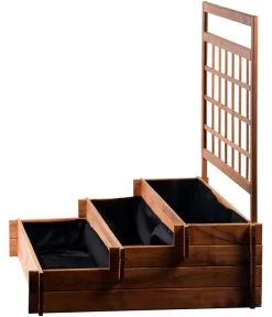 Dobar Hochbeet Peru Mit Rankspalier, Ca. B110/H115/T88 Cm -Garten & Außenbereich 4155016 WE FS 003 DobarPflanzkastenHochbeetPerumitRankspalier