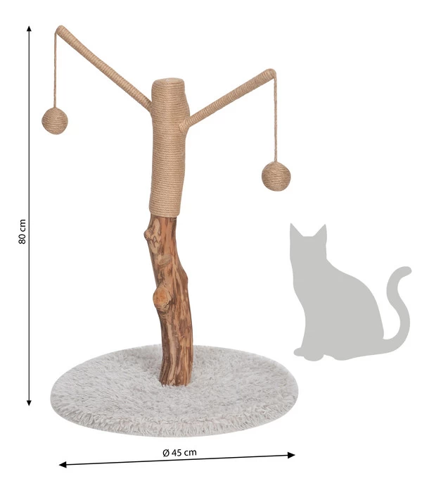 Dehner Premium Lovely Natur-Kratzbaum Auspowern & Ausspannen 3 Dehner Premium Lovely Natur-Kratzbaum Auspowern & Ausspannen – Bild 3