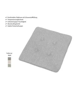 Dehner Balkonkissen Noah, Ca. B39/H3/T39 Cm -Garten & Außenbereich 4174199 WE IG 001 BalkonkissenNoahAnthrazit