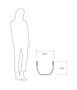 Farmet Kunststoff-Topf Orione Fluoreszierend -Garten & Außenbereich 4178893 WE DE 004 ORIONERunderPflanzkuebelDurchmesser40cm30cmhochFLUORESZIERENDGRueN