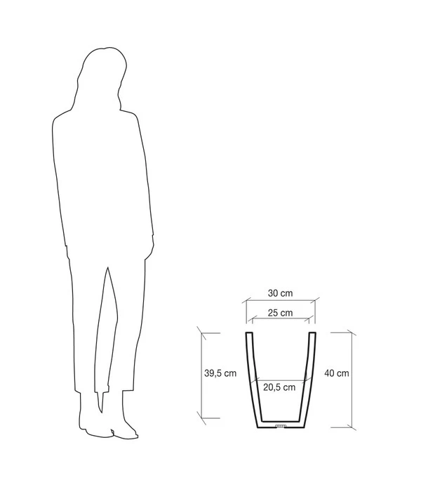 Farmet Kunststoff-Topf-Set Hydra, Konisch, Grau, 2-teilig 5 Farmet Kunststoff-Topf-Set Hydra, Konisch, Grau, 2-teilig – Bild 5
