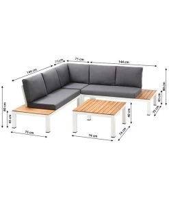 Dehner Aluminium-Lounge Malibu, 2-teilig 12 Dehner Aluminium-Lounge Malibu, 2-teilig -Garten & Außenbereich 4209870 WE BG 001 LoungeMalibuNEU