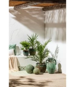 Dehner Keramik-Topf Rhodos, Rund, Blau-grün 9 Dehner Keramik-Topf Rhodos, Rund, Blau-grün -Garten & Außenbereich 4273900 WE MO 003 KeramikTopf