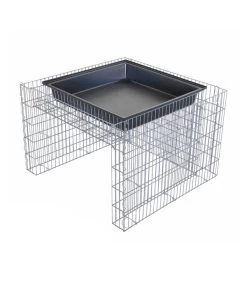 Bellissa Gabionen-Mährobotergarage, Bepflanzbar, Ca. B75/H53/T75 Cm -Garten & Außenbereich 4312922 WE FS 003 BellissaMaehrobotergarageRasenmaehergarageUnterstellung