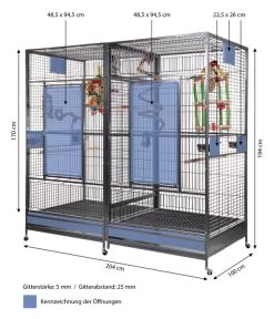 Montana Vogelvoliere Arkansas II, Ca. B204/H194/T100 Cm -Garten & Außenbereich 4315495 WE BG 001 VoliereArkansasAntik