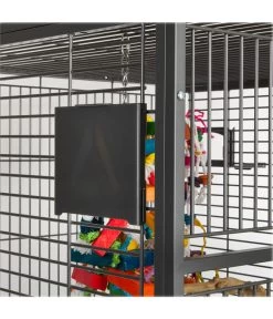 Montana Vogelvoliere Arkansas II, Ca. B204/H194/T100 Cm -Garten & Außenbereich 4315495 WE DE 005 NEU PP VoliereArkansasDunkelgrauHoehe194cm