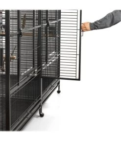 Montana Vogelvoliere Arkansas II, Ca. B204/H194/T100 Cm -Garten & Außenbereich 4315495 WE DE 007 NEU PP VoliereArkansasDunkelgrauHoehe194cm