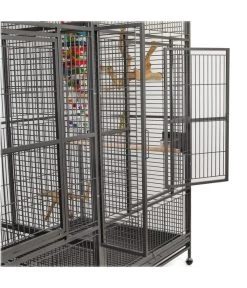 Montana Vogelvoliere Arkansas II, Ca. B204/H194/T100 Cm -Garten & Außenbereich 4315495 WE DE 011 NEU PP VoliereArkansasDunkelgrauHoehe194cm