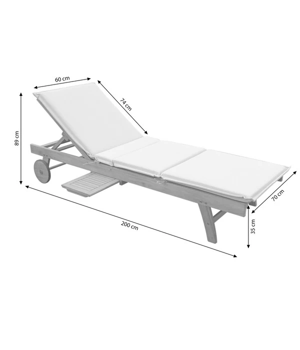 Dehner Rollliege Ravenna, Ca. B70/H89/T200 Cm 9 Dehner Rollliege Ravenna, Ca. B70/H89/T200 Cm – Bild 9