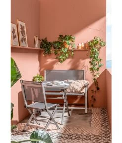 Dehner Klapptisch Chicago, Eckig -Garten & Außenbereich 4422382 6701544 6701783 WE MO 001 BalkongruppeChicago