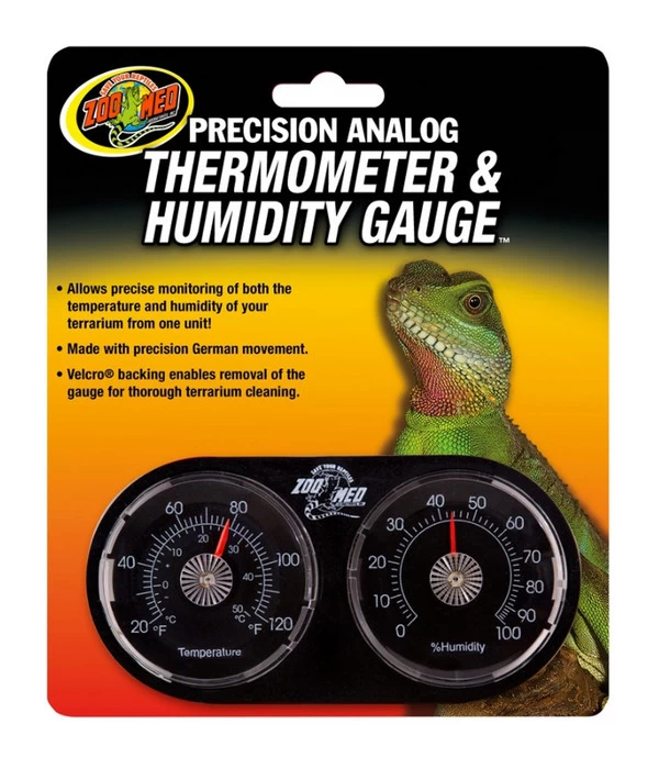 ZooMed Terrariumtechnik Analoges Dual-Thermometer Und Hygrometer 1 ZooMed Terrariumtechnik Analoges Dual-Thermometer Und Hygrometer