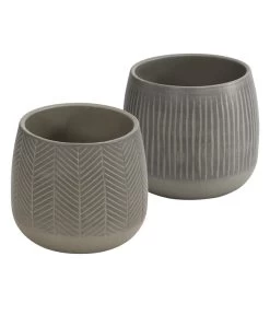 Dehner Übertopf-Set Pink Beauties, 2-teilig