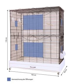 Skyline Vogelkäfig Yasmine -Garten & Außenbereich 4497079 WE BG 001 PPVogelkaefigYasmine