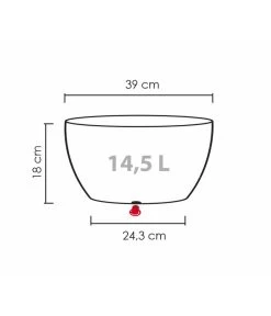 Scheurich Kunststoff-Topf Barceo Bowl, Rund, Ca. Ø39/H18 Cm 12 Scheurich Kunststoff-Topf Barceo Bowl, Rund, Ca. Ø39/H18 Cm -Garten & Außenbereich 4499190 WE BG 001 ScheurichSchaleBarceoBowl