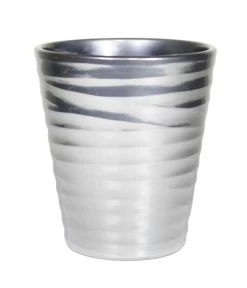 Dehner Keramik-Übertopf Wave, Konisch