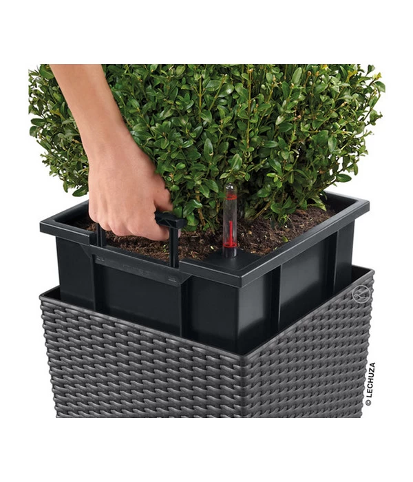 LECHUZA® Kunststoff-Topf Cube Cottage, Quadratisch – Bild 11