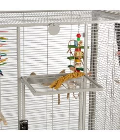 Montana Vogelvoliere Madeira Double, Plantinum -Garten & Außenbereich 5187562 WE D 001 PPVoliereNewMadeiraDoublePlatinum