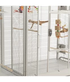 Montana Vogelvoliere Madeira Double, Plantinum -Garten & Außenbereich 5187562 WE D 002 PPVoliereNewMadeiraDoublePlatinum